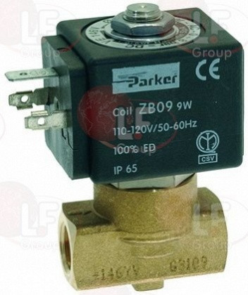 2-вентильный электромагнитный клапан PARKER ø 1/4"FF 110/120V 0611/060213 Visacrem - фото 1 - id-p101676752