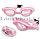 Очки для плавания с берушами в чехле Yongbo АК708 розовые, фото 8