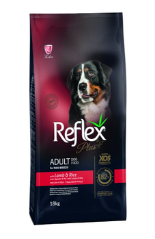 Reflex Plus MAXI ADULT Lamb&Rice для взрослых собак особо крупных пород с ягнёнком и рисом, 18кг