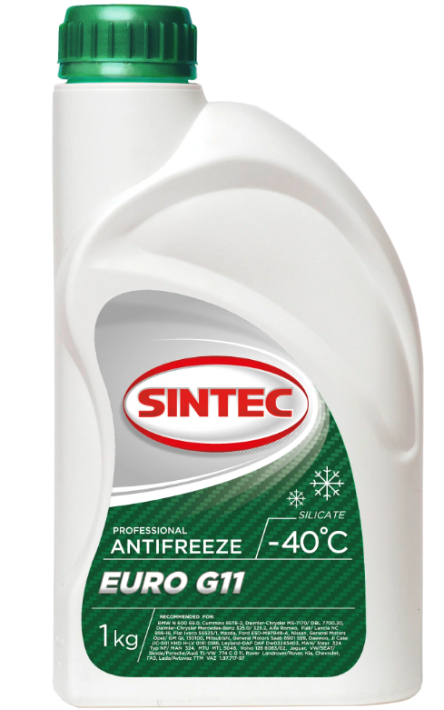 Антифриз Sintec Professional Antifreeze EURO G11, 1Кг - фото 1 - id-p101693348