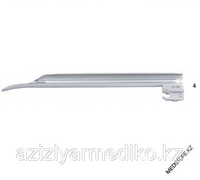 Клинок ларингоскопа KaWe прямой, MEGALIGHT® FO Miller №4 (фиброоптический). 03.42246.641 - фото 1 - id-p101694124