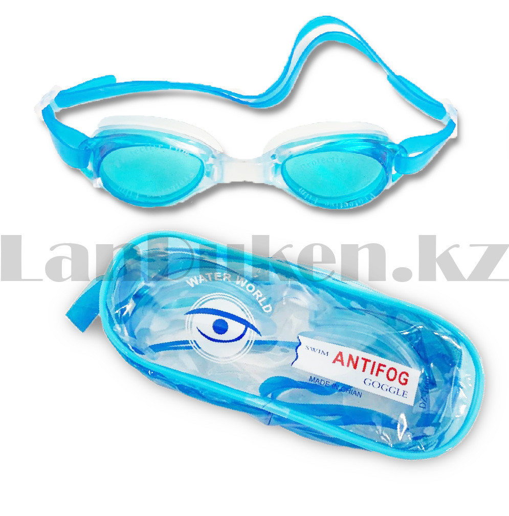 Очки для плавания в чехле Swim goggles голубой - фото 8 - id-p47103175
