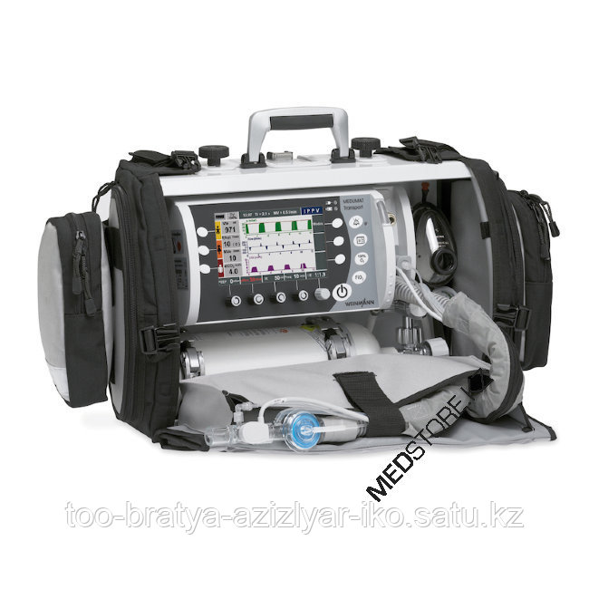 Аппарат искусственной вентиляции легких портативный MEDUMAT Transport с принадлежностями, производства - фото 3 - id-p101693822