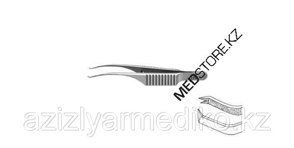 Пинцет роговичный типа колибри по Бонну (F-1411) - фото 2 - id-p101696669