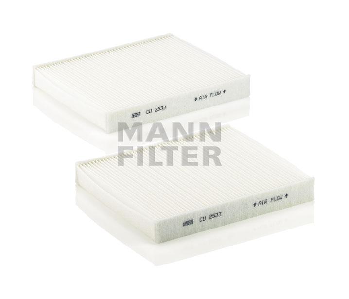 MANN-FILTER cалонный фильтр CU 2533-2 (2 шт.)
