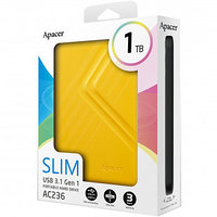 Жесткий диск 1 TB, Apacer AC236, 2.5", USB 3.1, HDD, желтый