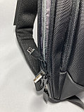 Однолямочный рюкзак-сумка "Leastat", внешним USB портом. Высота 33 см, ширина 19 см, глубина 5 см., фото 6