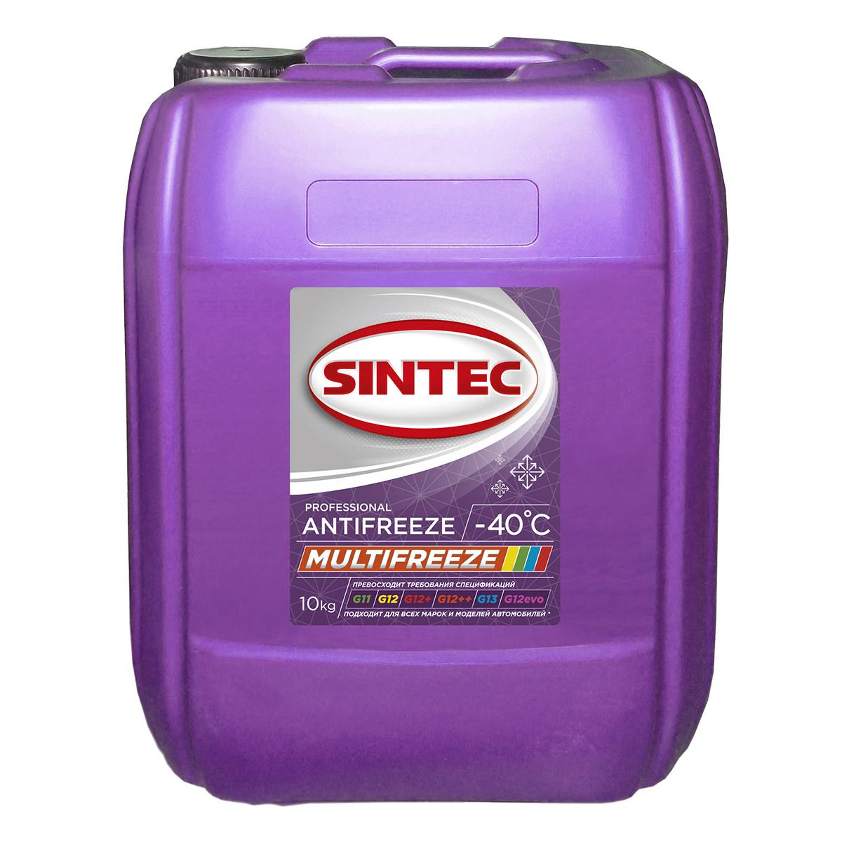 Антифриз Sintec Professional Antifreeze MULTIFREEZE, 10кг - фото 1 - id-p101701252