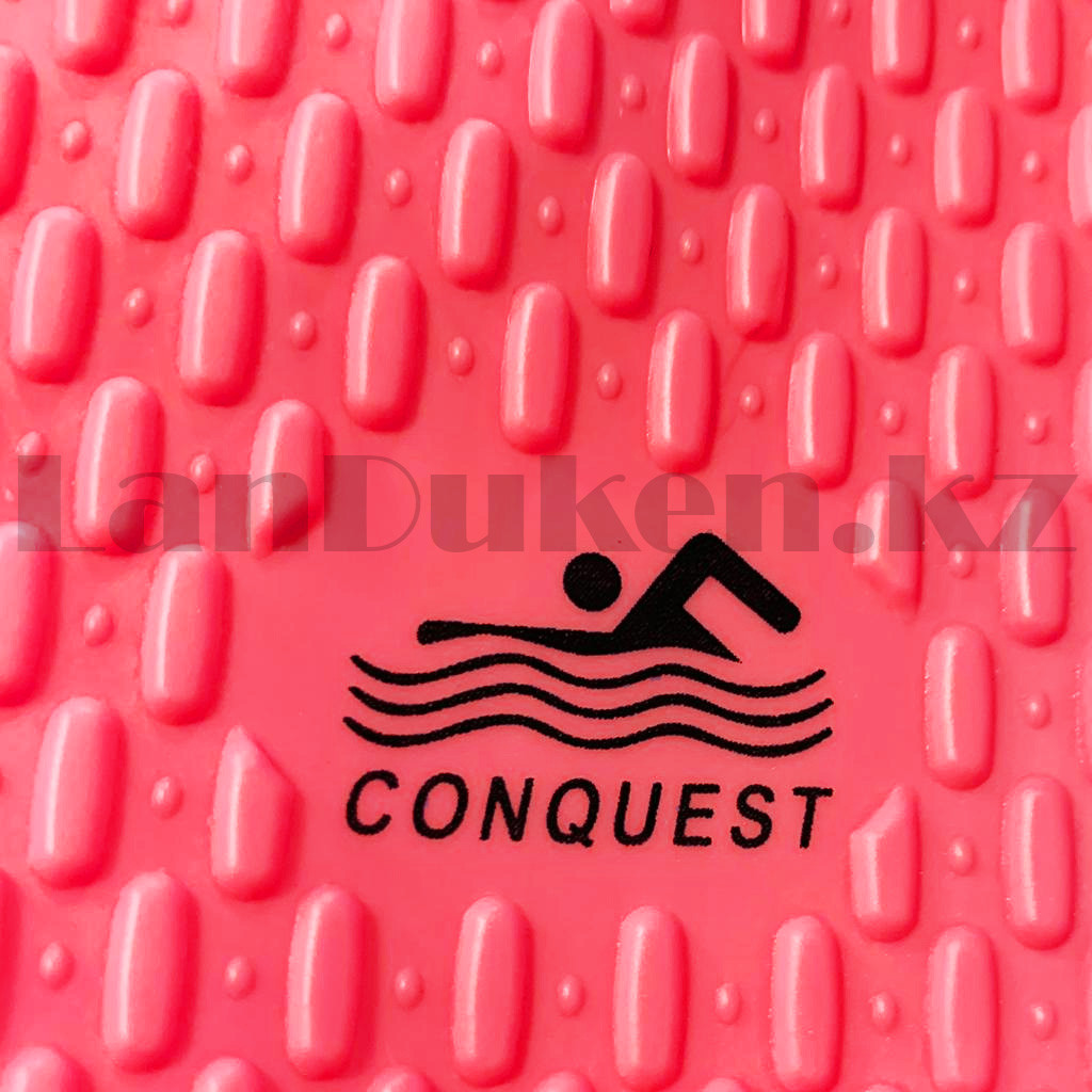 Шапочка для плавания с пупырышками Сonquest красная - фото 4 - id-p101701387