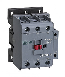Контактор КМ-102 80А АС3 АС4 1НО+1НЗ 380В (1) DEKraft