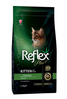 Reflex Plus Kitten Chicken для котят с курицей 1,5кг