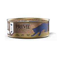 Консервы PRIME MEAT CAT GRAIN FREE беззерновые для взрослых кошек с индейкой и кроликом в желе (100 гр)