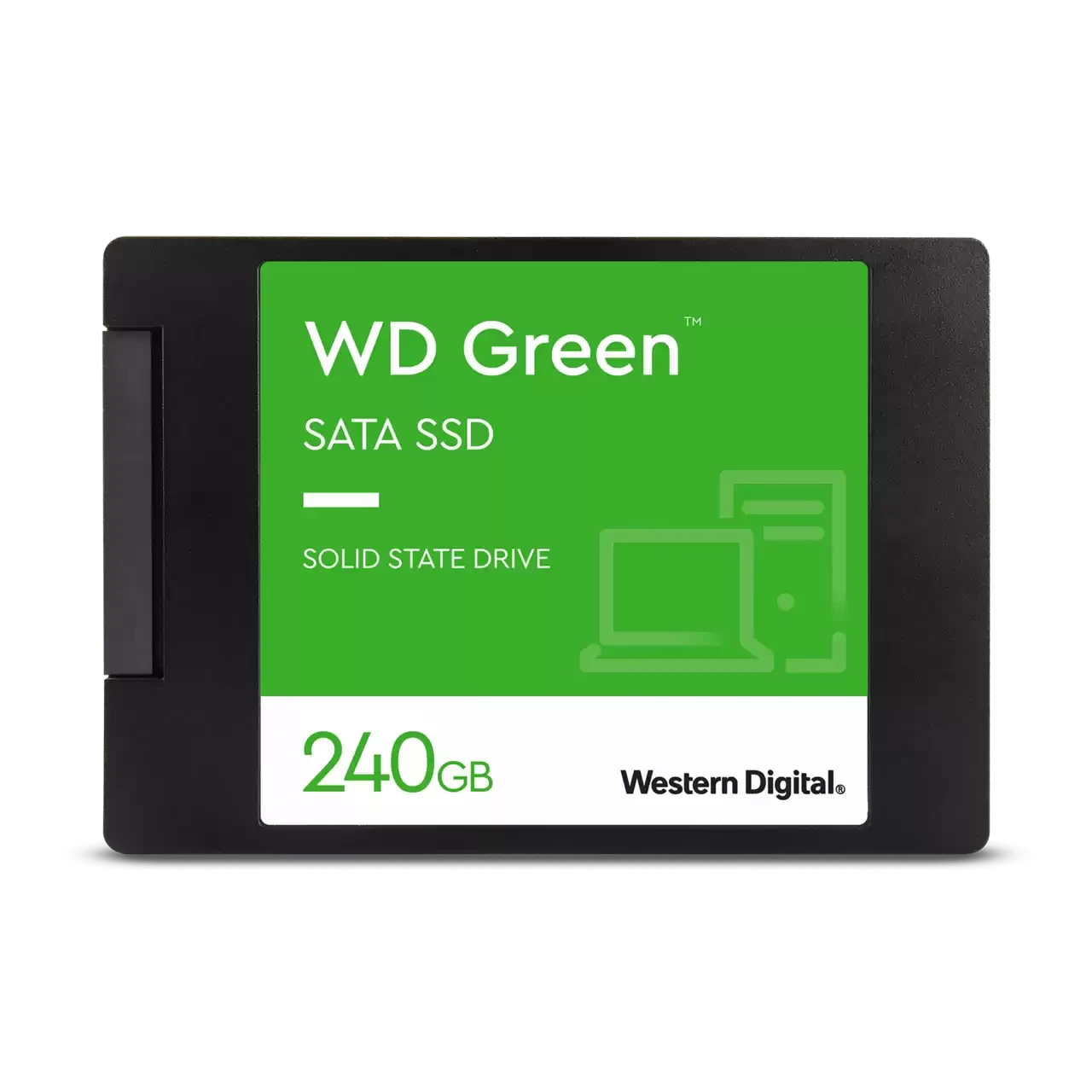 Western Digital WDS240G3G0A Твердотельный накопитель 240GB SSD Серия GREEN 2.5 SATA3 R545Mb/s Толщина 7мм - фото 1 - id-p101715361