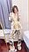 Пижама сатиновая Dior с цветочным принтом  и бабочками, фото 5