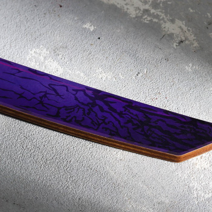 Деревянный нож Танто Беспокойный, фиолетовый 30 см. - фото 4 - id-p101718787