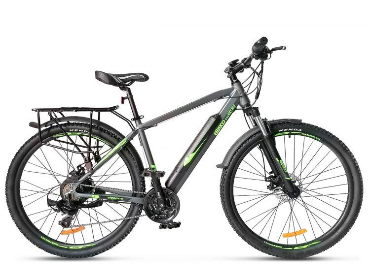 Велогибрид Eltreco Ultra MAX PRO (Чёрно-зелёный)