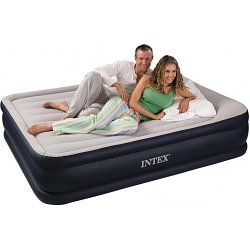 Надувная кровать Deluxe Pillow Rest Raised Bed 152х203х42см Intex