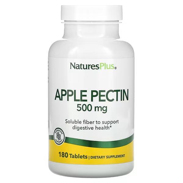 NaturesPlus, Яблочный пектин, 500 мг, 180 таблеток - фото 1 - id-p101362048