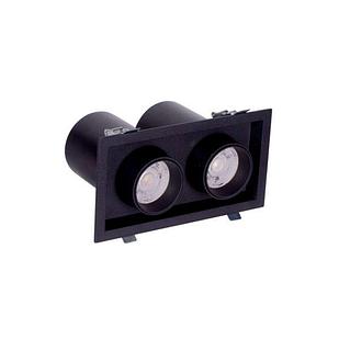 Свет-к DOWNLIGHT LED DURBUN 2*10W 4000K BLACK (TEKL)12шт
