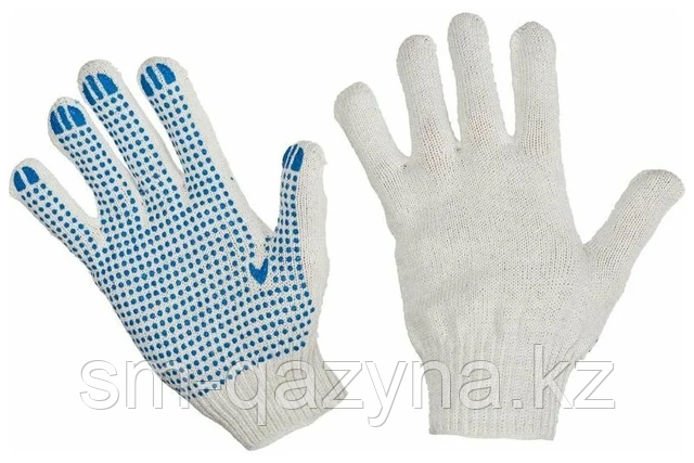 перчатки рабочие трикотажные с пвх	
