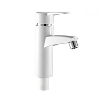 Смеситель раковина Sergio-001(W) White (без подводки) пластм. (ящ   30) PLAMIX