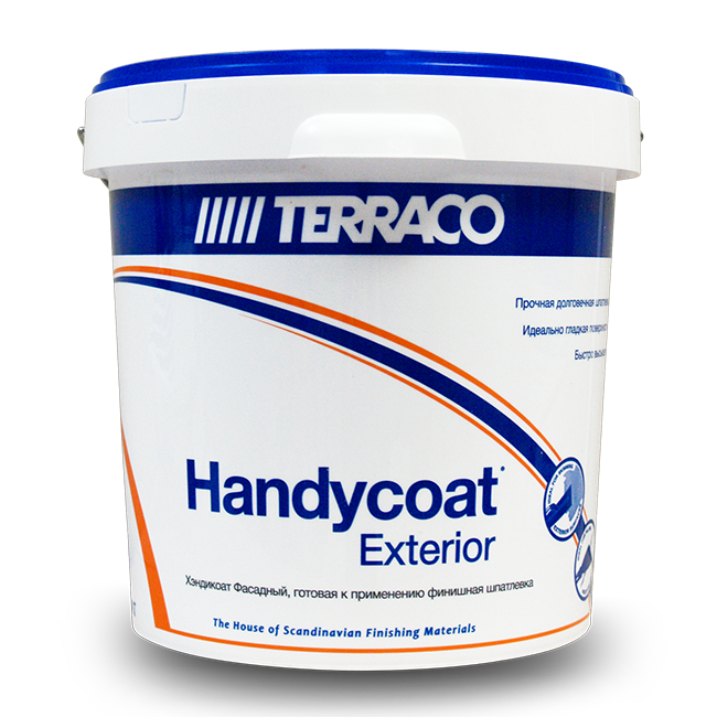 Шпатлевка для фасадов Handycoat EXTERIOR COARSE Terraco(Террако) в ведре 5кг / / 25 кг