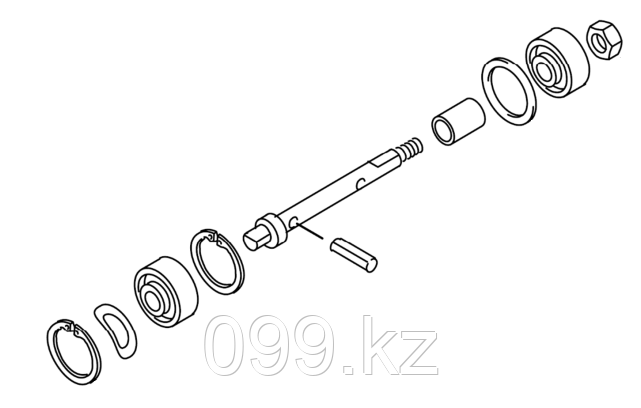 90505A Комплект монтажных частей вала GBW 300, фото 1
