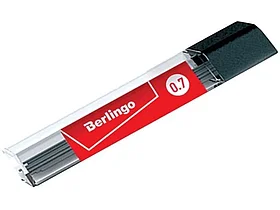 Грифели BERLINGO для механических карандашей, 0,7 мм, НВ