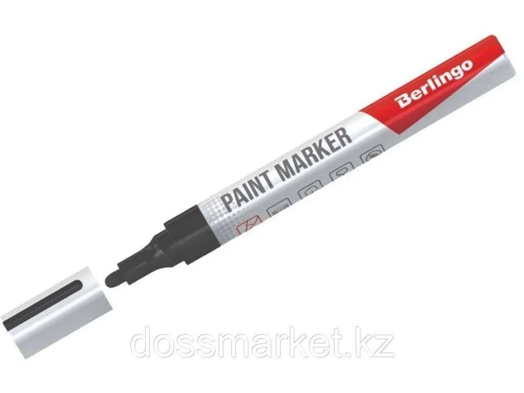 Маркер-краска BERLINGO 2-4 мм, черный - фото 1 - id-p101738713