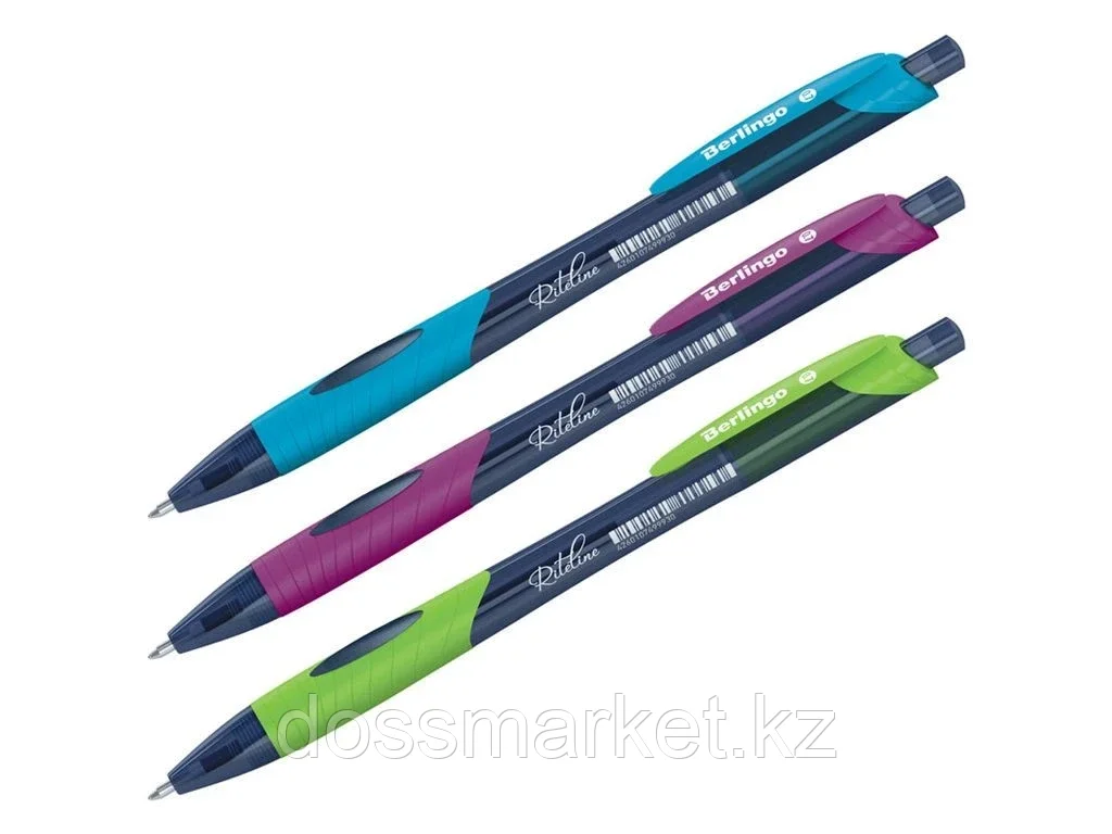 Ручка шариковая Berlingo Riteline автоматическая, 0,7 мм, синие чернила