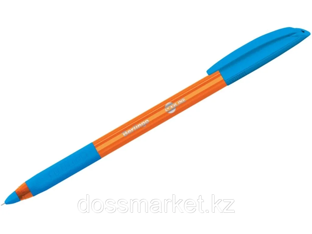 Ручка шариковая BERLINGO Skyline 0,7 мм, синяя, грип - фото 1 - id-p101738786