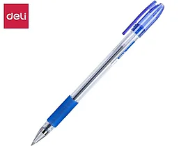 Ручка шариковая DELI Arris, 0,7 мм, синяя, грип