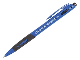 Ручка шариковая Staff автоматическая, 0,7 мм, синяя