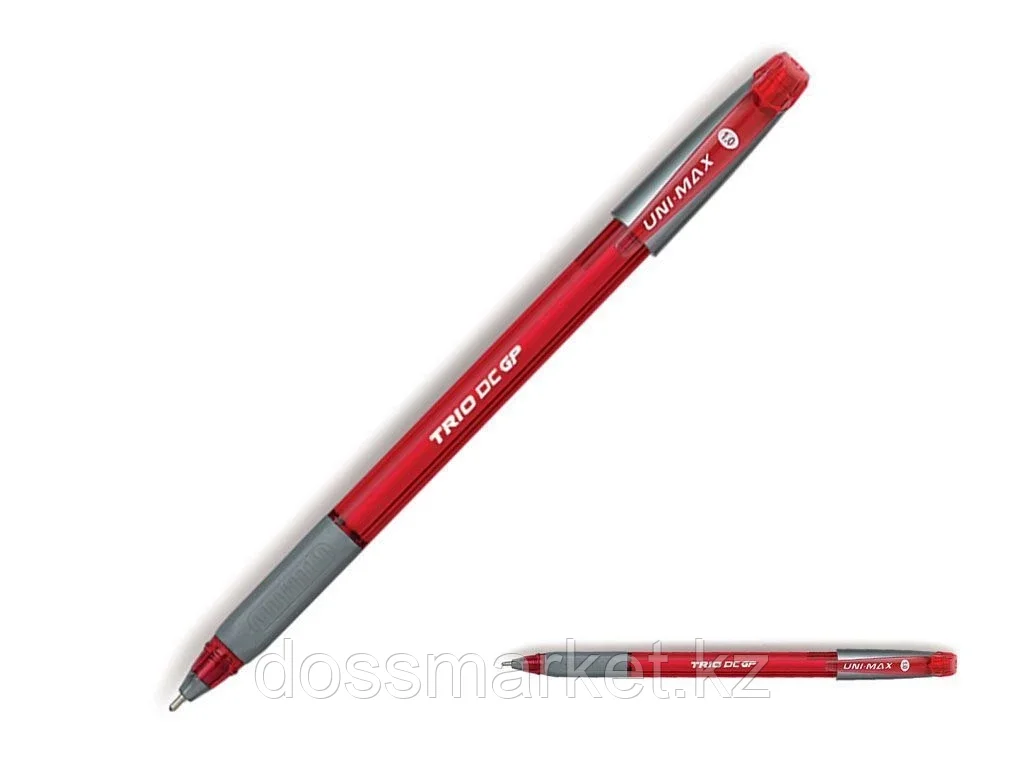 Ручка шариковая UNIMAX TRIO DC GP 1,0 мм, красная - фото 1 - id-p101738863
