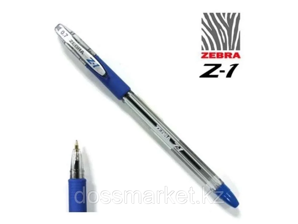 Ручка шариковая ZEBRA Z-1 0,7 мм, синяя - фото 1 - id-p101738872
