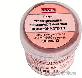 Паста теплопроводная кремнийорганическая  КПТД-3/1 белая