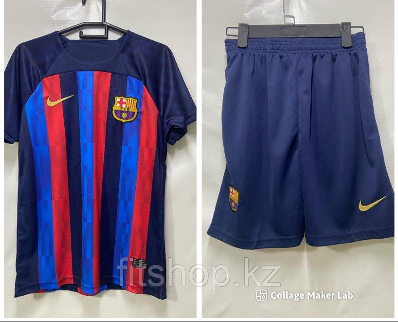 Футбольная форма ФК Барселона 2022-2023 домашняя  (комплект футболка+шорты)