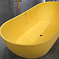 Ванна овальная, жёлтая, фото 4