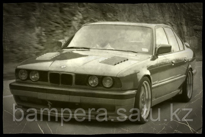 Накладка на передний бампер "Zender" для BMW 5-серии E34 Sedan/Touring 1987-1996 - фото 1 - id-p101751938