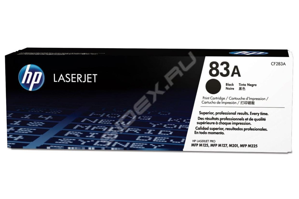 Картридж лазерный 83A CF283A черный (black)