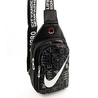 Мини-рюкзак спортивный однолямочный 8543-6908 с разъемом для наушников (Nike)