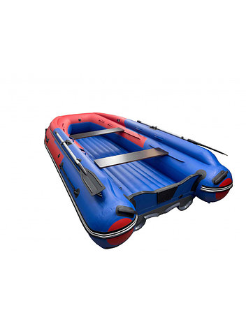 Лодка REEF-370 Fi нд ТРИТОН S MAX стеклопластиковый интерцептер синий/красный, фото 2