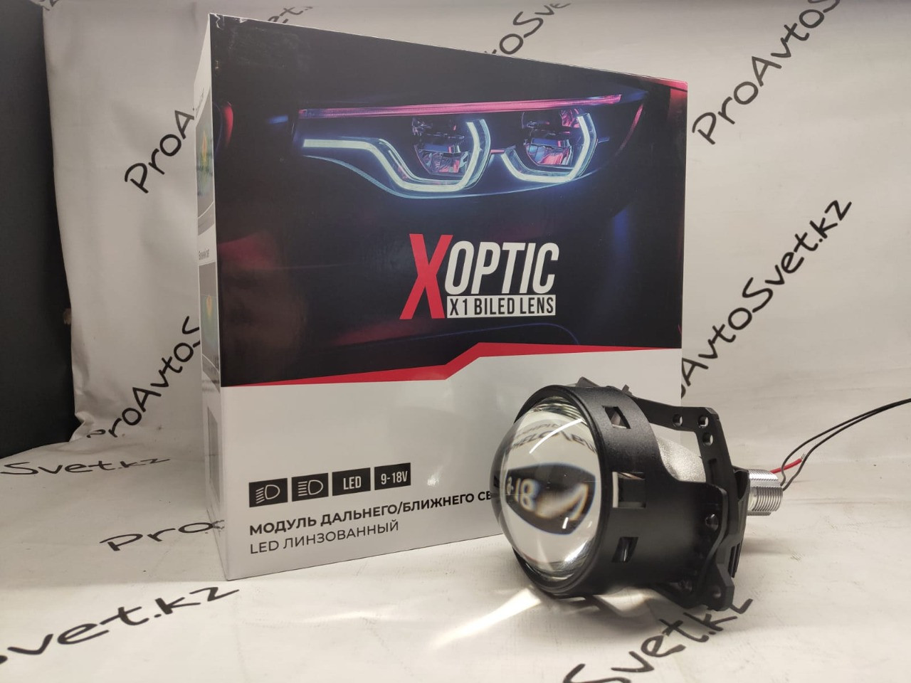 Би-Лэд линзы X-optic X1. 4300k Biled lens 3.0 дюйма - фото 1 - id-p101755379