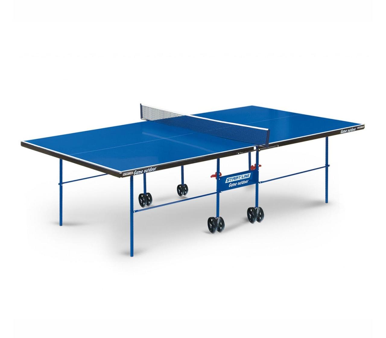 Теннисный стол Start line GAME с сеткой Outdoor Blue - фото 1 - id-p101755430