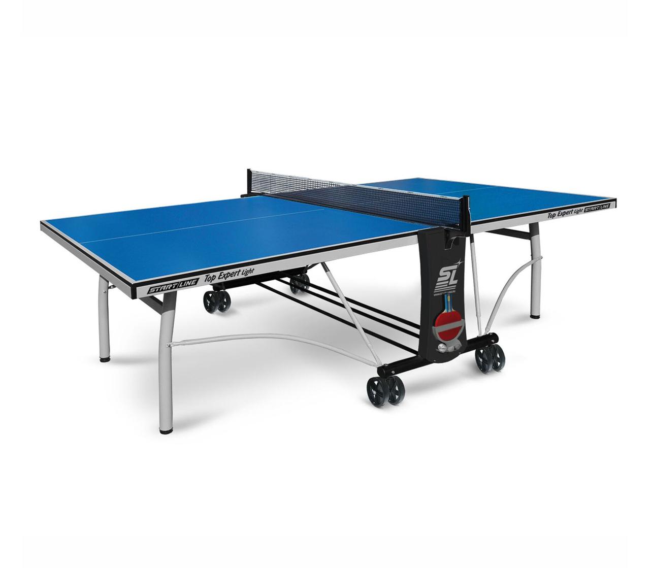 Теннисный стол Start line TOP EXPERT Light с сеткой Blue - фото 1 - id-p101760060