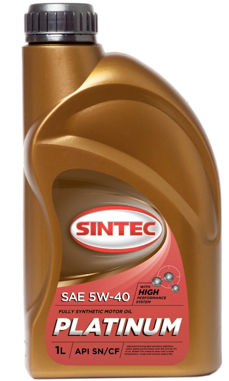 Sintec Platinum SAE 5W-40, API SN/CF, 1л - фото 1 - id-p101760390