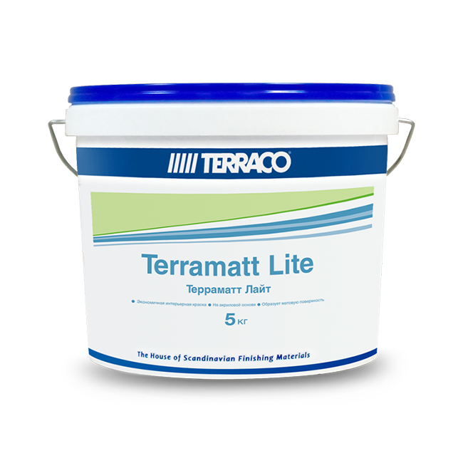 Краска интерьерная TERRAMATT LITE Terraco(Террако) в ведре 10 кг