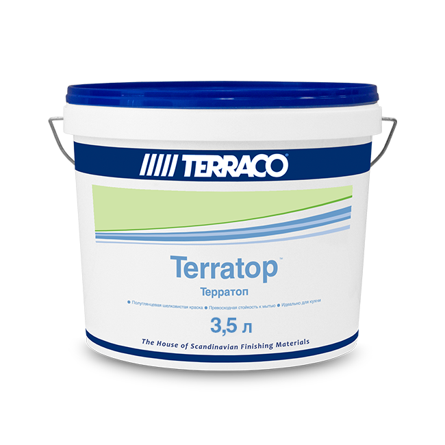 Краска интерьерная TERRATOP Terraco(Террако) в ведре 3.5 л / 8 л / 15 л