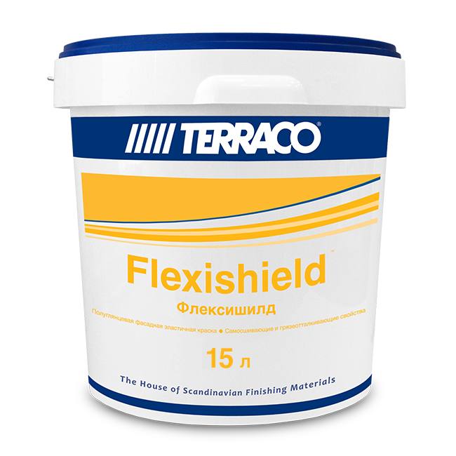 Краска специальная FLEXISHIELD Terraco(Террако) в ведре 3.5 л / 8 л / 15 л