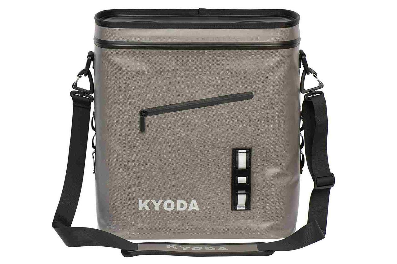 Изотермическая сумка "KYODA" на багажник велосипеда жесткий каркас 14 л, цвет серый, SC14-BB - фото 1 - id-p97582564